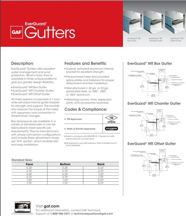 EverGuard® Gutters - COMGN747